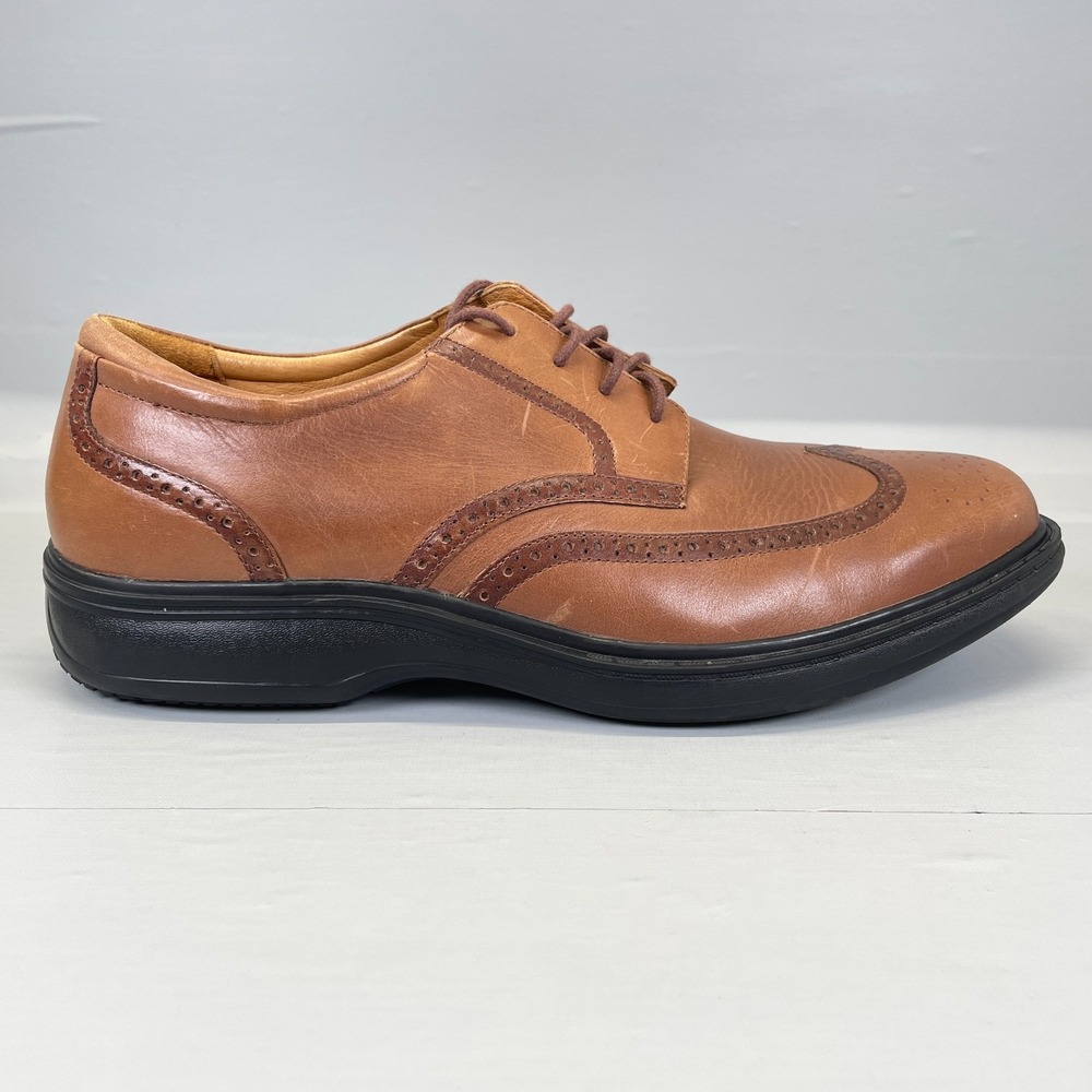 Dr. Comfort Wing Oxford Shoes Mens Size 12 XW Brown Leather Lace Up Diabetic